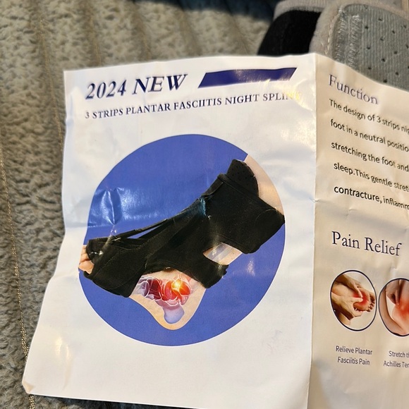Gray Plantar Fasciitis Night Splint - Picture 9 of 12